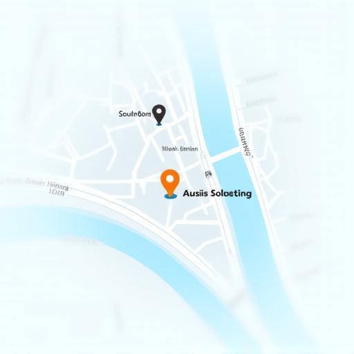 Map showing Southbank location of Aussie Garage Solutions
