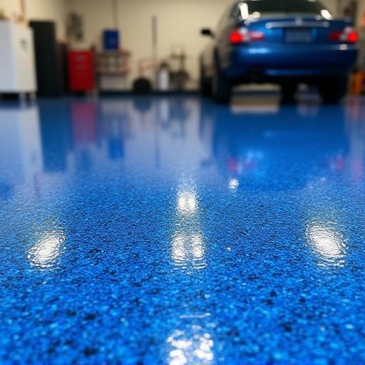 After: Brighton garage floor epoxy flake finish