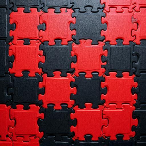 Interlocking PVC garage tiles