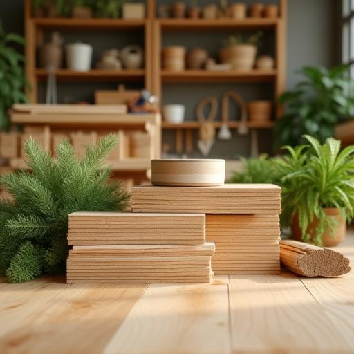 Eco-friendly flooring materials in our workshop